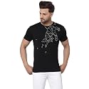Red Tape Men39s Black Printed T-Shirt