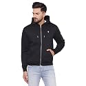 Red Tape Men39s Black Solid Hoodies