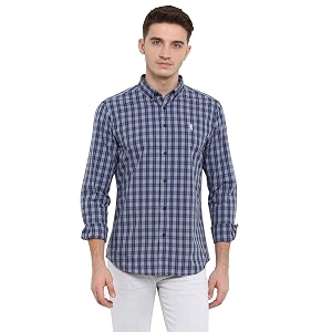Red Tape Mens Checkered Regular Fit Casual