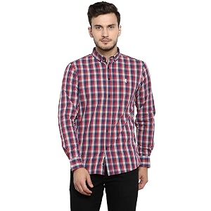 Red Tape Mens Checkered Regular Fit Casual