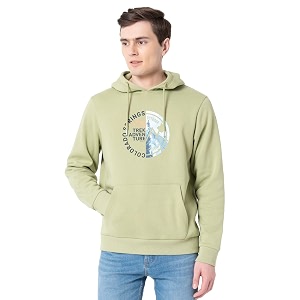 Red Tape Mens Leaf Green Graphic Print