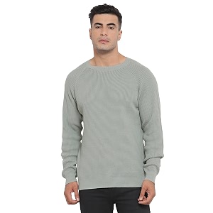 Red Tape Mens Pastel Green Sweater