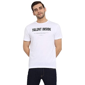 Red Tape Mens Printed Regular Fit T-Shirt
