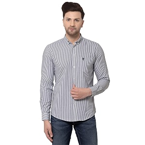 Red Tape Regular Fit Striped Cotton Shirt