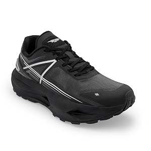 Red Tape Mens Sneakers Black Grey Mesh