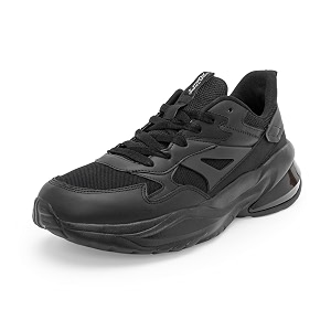 Red Tape Mens Sneakers Black Round Toe