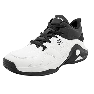 Red Tape Mens Sneakers Black White Pu
