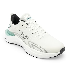 Red Tape Mens Sneakers White Black Mesh