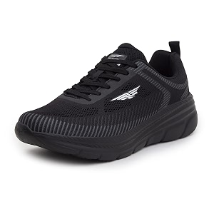 red tape men39s walking shoes - comfortable firm grip memory foam insole slip-resistance dynamic feet support arch support shock absorption black
