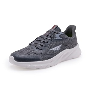 Red Tape Men Black Walking Shoes