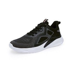 Red Tape Men Black Walking Shoes