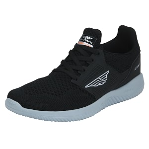 Red Tape Men Black Walking Shoes