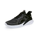 Red Tape Men Black Walking Shoes