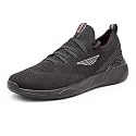 Red Tape Men Black Walking Shoes