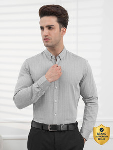 RED TAPE Men Comfort Fit Striped Button