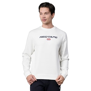 Red Tape Men Graphic Print Sweatshirt