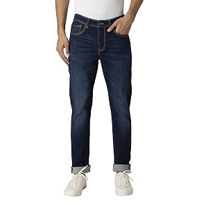 Red Tape Mens Dark Blue Cotton Elastane
