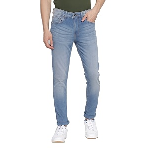 Red Tape Men Light Blue Solid Jeans