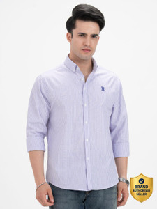 RED TAPE Men Relaxed Fit Striped Button