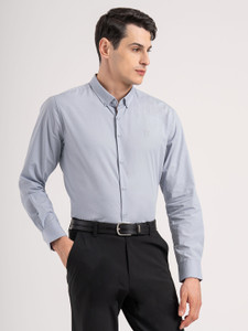 RED TAPE Men Solid Casual Blue Shirt