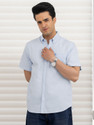 RED TAPE Men Solid Casual Blue Shirt