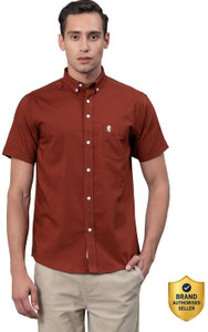 RED TAPE Men Solid Casual Brown Shirt