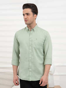 RED TAPE Men Solid Casual Light Green
