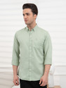 RED TAPE Men Solid Casual Light Green