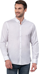 RED TAPE Men Solid Casual White Shirt