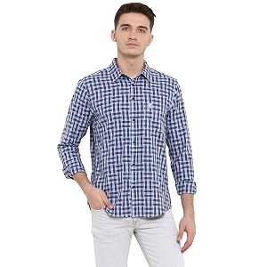 Red Tape Men Stone Blue Shirt