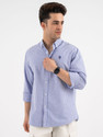 RED TAPE Men Striped Casual Blue Shirt