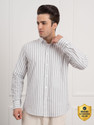 RED TAPE Men Striped Casual Grey Shirt