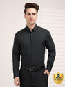 RED TAPE Men Striped Formal Black Shirt