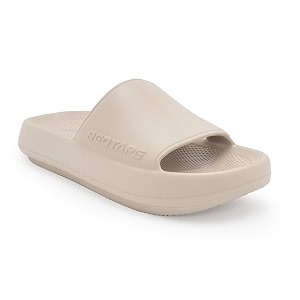 Red Tape Mens Sliders in Beige