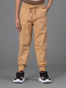 RED TAPE Boys Regular Fit Beige Cotton Blend Trousers