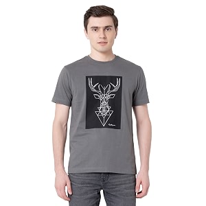 Red Tape Round Neck T-Shirt for Men