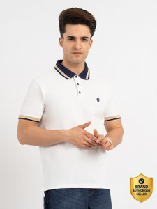 RED TAPE Solid Men Polo Neck White