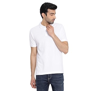 Red Tape Solid Polo T-Shirt for Men