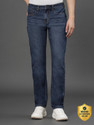 RED TAPE Men Straight Fit Mid Rise Dark Blue Jeans