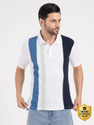 RED TAPE Striped Men Polo Neck White