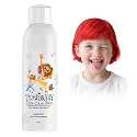 Red Temporary Hair Color Spray for Men Women, Silver Instant Colored Hair Dye Alternative for Teens, Quick Styling for Party Christmas Halloween, Disposable Washable, 150ml