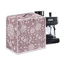 Red William Morris Coffee Maker Cover – Dust Protection Stain Resistant Washable Appliance Cover Kitchen Decoration Gifts For Coffee Lovers