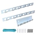 RED WIND 1 Wall Holder_2 Ceiling Holders and Screws Kit for Ceiling Clothes Hanger with A Cloth Hanging Rope RWDDC8