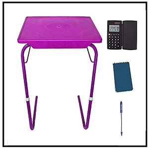 red wind universal adjustable table matelaptop table matecup holder purple color with free calculatorspiral bookpen rw06