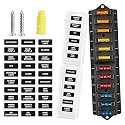 RED WOLF 12 Way Fuse Block Blade Box Holder Standard Circuit Fuses Holder Fit Car Trailer Truck SUV Boat Marine Auto RV Power Distribution Panel Damp-Proof Cover DC 10-32V
