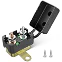 RED WOLF (30A 1PC) DC 12V-24V Automatic Reset Circuit Breaker #10-32 Stud Bolt Type Circuit Breaker with Metal Fuse Housing Pre-Trimmed Cover Reusable for Boat Marine Trolling Motor RV Battery System
