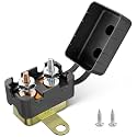 RED WOLF (40A 1PC) DC 12V-24V Automatic Reset Circuit Breaker #10-32 Studs with Metal Fuse Housing Pre-Trimmed Cover Reusable for Trolling Motor Marine ATV Boat RV Automotive Battery Solar System