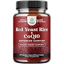 Red Yeast Rice with CoQ10 Supplement - Healthy Heart Support - 60 Ct