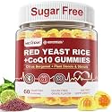 Red Yeast Rice Gummies with CoQ10 for Ages 50+, Sugar Free, Vegan, 60 Cts