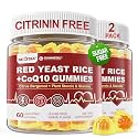 Red Yeast Rice Gummies with CoQ10 for Ages 50+, Sugar Free, Vegan, 120 Cts